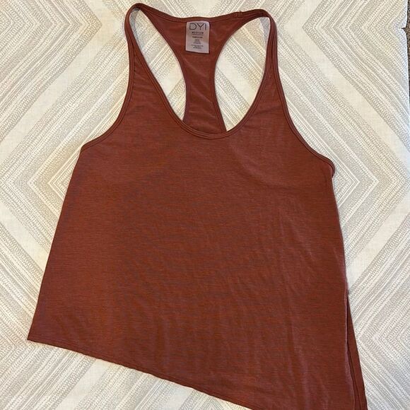 DYI Women's Rust Racerback Angled Tank Top - Multiple Sizes - Picture 1 of 6